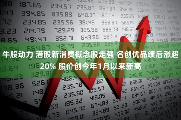 牛股动力 港股新消费概念股走强 名创优品绩后涨超20% 股价创今年1月以来新高